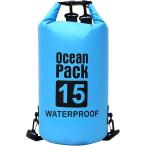  водонепроницаемый сумка сухой мешок большая вместимость плечо с ремешком сумка для персонала уличный морской спорт дайвинг ( голубой, 15L)