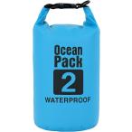  водонепроницаемый сумка сухой мешок большая вместимость плечо с ремешком сумка для персонала уличный морской спорт дайвинг ( голубой, 2L)