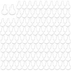  душ занавески кольцо 100 шт крюк серебряный автобус салон установка простой фиксация ( серебряный, 68mm)