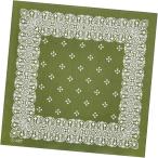  бандана хлопок 100 большой размер носовой платок ( оливковый ( Cross рисунок 2), 55cm)