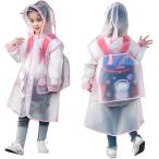  плащ Kids ранец соответствует девочка детский пончо рюкзак одежда мужчина непромокаемая одежда ( розовый, L)