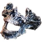 メンズ ステンレス 髑髏指輪 ドクロ スカルリング パンク系 カッコいい 男性指輪 お守り 地雷