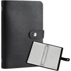 お札 貯金箱 貯金ファイル 仕分け バインダー お金管理 おしゃれ 100万円貯金 (ブラック,  ワンサイズ)