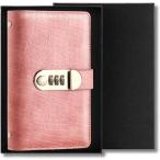 貯金箱 FP保有者監修 100万円貯金 お札ケース ファイル お金仕分け セキュリティ対策 手帳型 (ピンク,  ワンサイズ)