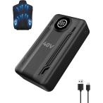 空調作業服 バッテリー 20000mAh 大容量 4段階風速調節 LEDディスプレイ搭載 MDM(40V ファン バッテリー 30000mAh)
