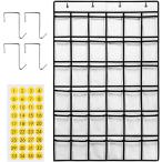  настенный карман календарь карман . лекарство календарь прозрачный орнамент место хранения прозрачный подвешивание ниже шкаф ( белый, 36 карман )