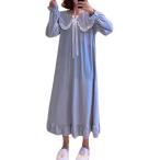  салон одежда неглиже пижама One-piece Night Home длинный рукав гонки Princess "дышит" ( голубой, XL)