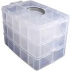 クリアケース ベイブレード 収納 プラケース ベイブレードケース 30個収納 (クリア,  大容量)