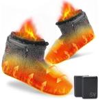  электрический тапочки беспроводной 10 секунд скорость . foot утеплитель пара температура контейнер заряжающийся ботинки ...(.. серый, M(22.5~25cm))