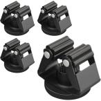  швабра держатель мощный магнит тип орнамент уборка инструмент место хранения 4 шт. комплект предотвращение скольжения чёрный (4 шт, W4.5xD4.5xH3cm)