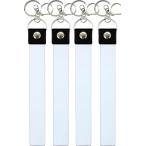  серебряный лента брелок для ключа ... ремешок простой место хранения покрытие хранение кейс 4 шт водонепроницаемый Live сувенир ( черный )