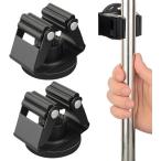  швабра держатель мощный магнит тип орнамент уборка инструмент место хранения 2 шт. комплект предотвращение скольжения чёрный ( черный, W4.5xD4.5xH3cm)