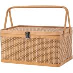 [Yahoo! классификация 1 ранг входить .] пикник корзина . крышка есть место хранения box ..? бамбук крышка место хранения корзина (32x22x16cm)