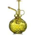  стекло опрыскиватель Vintage способ лейка 240ml первоклассный Mist распылитель модный заполняющий бутылка интерьер растения ( желтый )