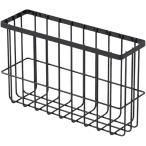 ラップホルダー マグネット 冷蔵庫 収納 ラップ入れ キッチン 小物収納(ブラック)