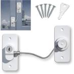  окно блокировка ребенок замок раздвижная дверь салон дверь ключ установленный позже сверление не необходимо 360 раз вращение детский блокировка кошка домашнее животное ( белый )