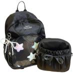 ... рюкзак боль сумка A4...... сумка задний мягкая игрушка ( черный, ширина 28cm x длина 37cm x глубина 10cm)