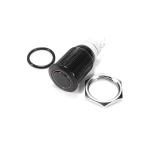 LED プッシュ スイッチ DC 12V 車 専用 16mm リング 照明 連動 ON OFF 埋込型 ブラック ボディ 本体