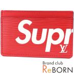 ( не использовался товар )LOUIS VUITTON/ Louis Vuitton Supreme/ Supreme porutokarutosa-n тянуть ( футляр для карточек / чехол для пропуска ) epi красный M67712