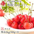 さくらんぼ 北海道産 南陽 1.0kg 500g×2 2Lサイズ 産地直送 お取り寄せグルメ フルーツ 果物 お中元 御中元