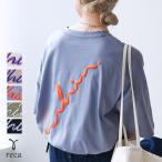 ゆるロゴ発泡プリント＆刺繍BIGTシャツ day254861 レディース Tシャツ ロゴT カットソー 刺繍 筆記体 発泡プリント 半袖 トップス ネコポス発送10