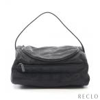  Chanel CHANEL новый путешествие линия косметичка ручная сумочка нейлон парусина кожа черный черный металлические принадлежности A15829 женский б/у 