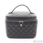  Chanel CHANEL время отсутствует Classic matelasse ручная сумочка косметичка черная икра s gold черный Gold металлические принадлежности AP2573 женский б/у 