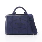 プラダ PRADA CANAPA カナパ トートバッグ バッグ キャンバス ブルー系 1BG439 【中古】
