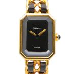 シャネル CHANEL プルミエール M 腕時計 時計 GP（ゴールドメッキ） ブラック系 H0001 【中古】