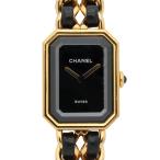 シャネル CHANEL プルミエール オリジナルエディション 腕時計 時計 GP（ゴールドメッキ） ブラック系 H6951 【中古】