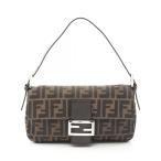 フェンディ FENDI マンマバケット ズッカ ハンドバッグ バッグ キャンバス ブラウン系 【中古】