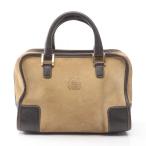 ショッピングロエベ ロエベ LOEWE アマソナ28 ハンドバッグ バッグ スウェード ベージュ系 【中古】