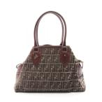 フェンディ FENDI エトニコ ズッカ トートバッグ バッグ ファブリック ブラウン系 【中古】