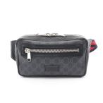 . покупка Gucci GUCCI soft GGs шкив m Sherry линия сумка-пояс сумка PVC покрытие парусина оттенок черного 474293 [ б/у ]