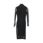 フェンディ FENDI FFロゴ メッシュ ワンピース 衣料品 トップス レーヨン ブラック系 【中古】