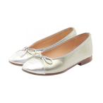 シャネル CHANEL BALLERINA バレリーナ パンプス 靴 パテントレザー シルバー系 G02819 【中古】