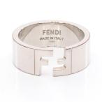 フェンディ FENDI FFロゴ リング・指輪 ジュエリー ステンレススチール シルバー系 【中古】