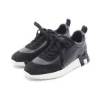 エルメス HERMES バウンシング スニーカー 靴 レザー ブラック系 ホワイト 【中古】