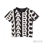 ショッピングMARC マークジェイコブス MARC JACOBS ザ モノグラム ベイビー Tシャツ コットン ブラック アイボリー C605P02PF22 レディース 中古