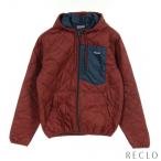 ショッピングパタゴニア パタゴニア patagonia DIAMOND QUILTED BOMBER HOODY キルティングジャケット レッドブラウン ネイビー 27610 メンズ 中古