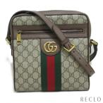 グッチ GUCCI オフィディア ショルダーバッグ ショルダーバッグ キャンバス GGスプリーム ベージュ ブラウン レディース 中古