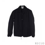 ボッテガヴェネタ BOTTEGA VENETA コーチジャケット ブルゾン バック刺繍 コットン ナイロン ブラック Daniel Lee PRE SPRING 2020 605135 メンズ 中古