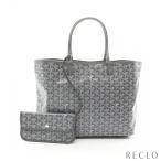 ショッピングゴヤール ゴヤール GOYARD サンルイPM ハンドバッグ トートバッグ コーティングキャンバス レザー グレー マルチカラー ACM020243 レディース 中古