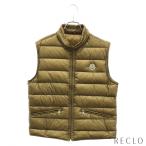 モンクレール MONCLER ダウン ベスト ダウンベスト ナイロン ベージュ メンズ 中古