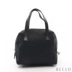 ショッピングＧＧキャンバス グッチ GUCCI GGキャンバス ハンドバッグ キャンバス レザー ブラック 124542 レディース 中古