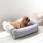 roomnhome ルームアンドホーム ハグミ ペットベッド M グレー 灰色 ふわふわ ペットソファ ペットソファベッド マット付き 代引不可