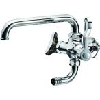 SANEI 厨房用二口横形自在水栓 E231013 工事 照明用品 管工機材 混合栓 水栓 代引不可