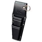 フジ矢 ホルダー2段 黒金 LIGHT PU LEASER SERIES AH62BG 手作業工具 手作業工具 バックパック ツールバッグ 工具差し 腰袋 代引不可