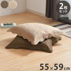 座布団カバー 2枚セット 55×59cm 超音
