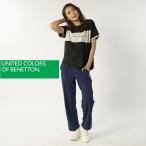 BENETTON ベネトン 布帛ロングパンツ ヨガ スポーツ ジム ウェア スポーツウェア ジムウェア ヨガウェア ズボン 運動 レディース